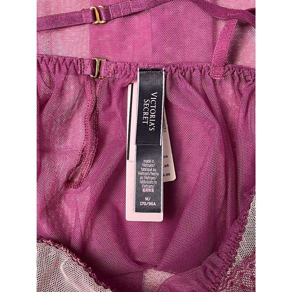 Victoria’s Secret Sheer Lace Babydoll Lingerie NWT Size Medium - Picture 6 of 8
